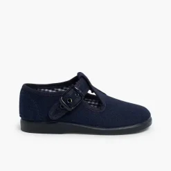Pisamonas T-Bar Shoes>T-Bar Canvas Shoes