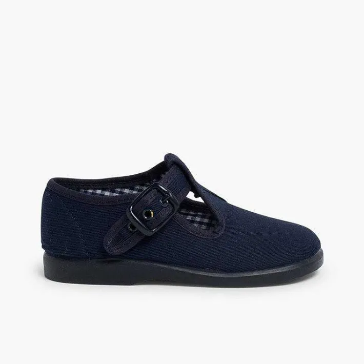 Pisamonas T-Bar Shoes>T-Bar Canvas Shoes