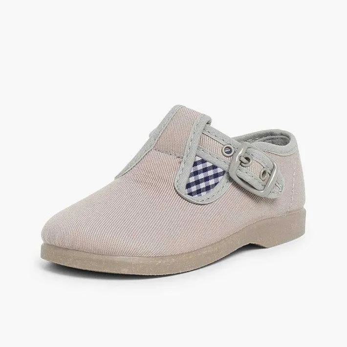 Pisamonas T-Bar Shoes>T-Bar Canvas Shoes