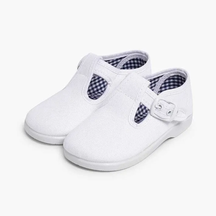 Pisamonas T-Bar Shoes>T-Bar Canvas Shoes