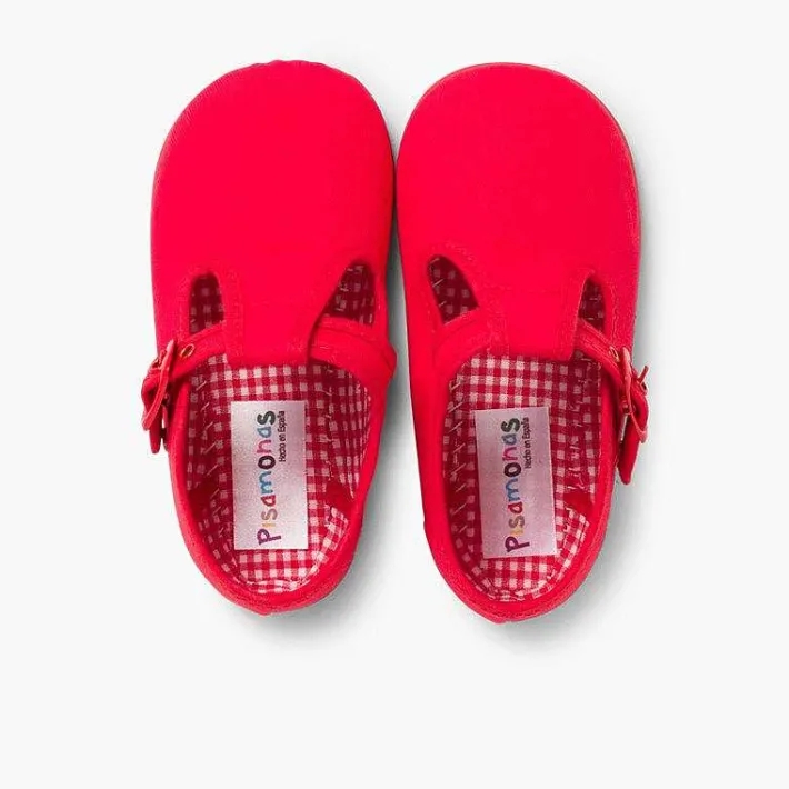 Pisamonas T-Bar Shoes>T-Bar Canvas Shoes