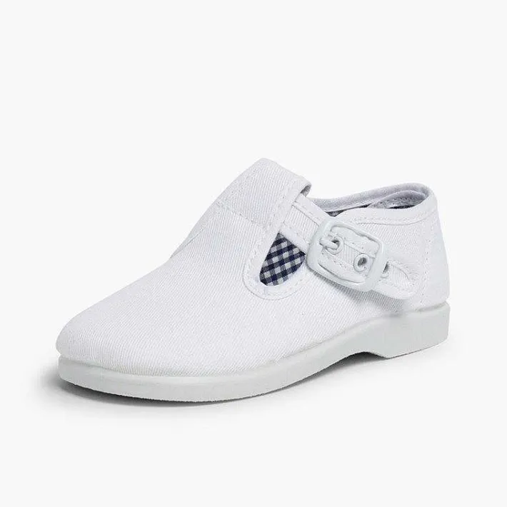 Pisamonas T-Bar Shoes>T-Bar Canvas Shoes