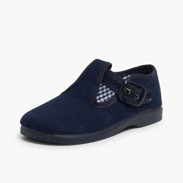 Pisamonas T-Bar Shoes>T-Bar Canvas Shoes