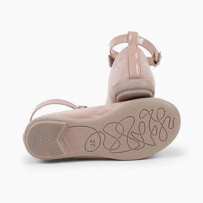 Pisamonas Ballet Pumps And Flats>T-Bar Mary Janes With Glittery Strap