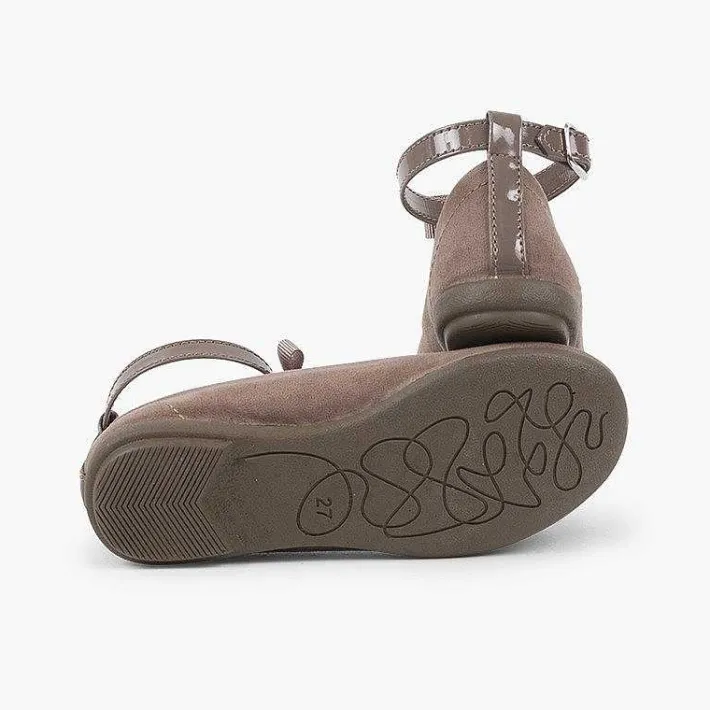 Pisamonas Ballet Pumps And Flats>T-Bar Mary Janes With Glittery Strap