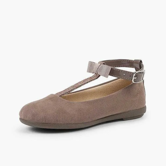 Pisamonas Ballet Pumps And Flats>T-Bar Mary Janes With Glittery Strap