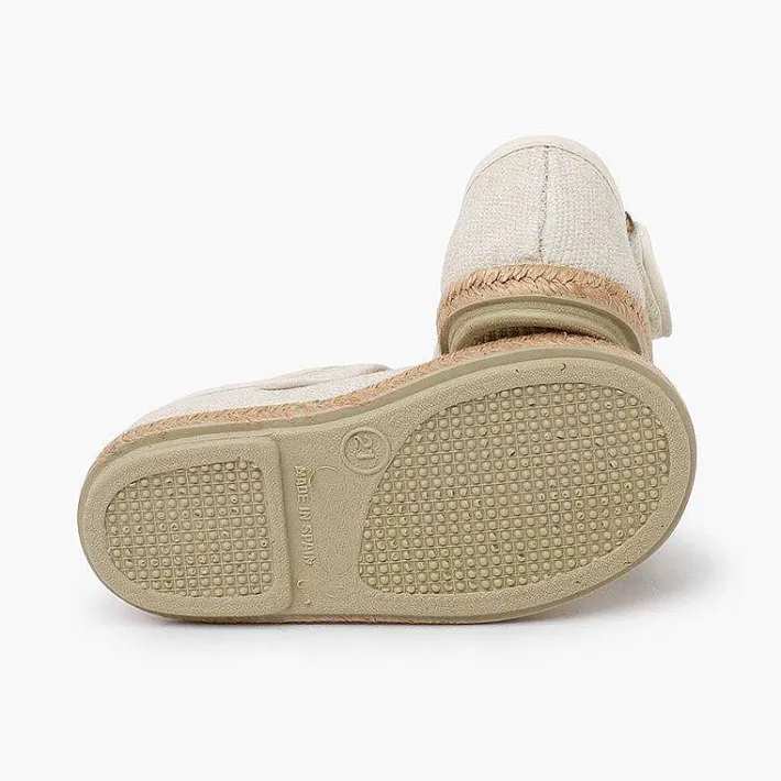 Pisamonas T-Bar Shoes>T-Bar Shoes Organic Cotton Jute Soles