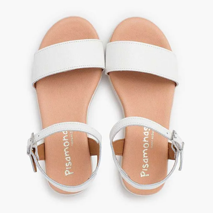 Pisamonas Sandals>Textured Leather Sandals Gel Insole