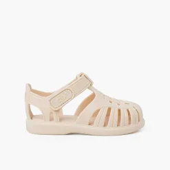 Pisamonas Jelly Sandals And Beachwear>Tobby Solid Jelly Sandals With Riptape
