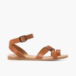 Pisamonas Sandals>Toe Leather Sandals With Buckle Closure