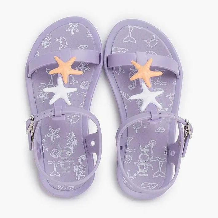 Pisamonas Jelly Sandals And Beachwear>Tricia Jelly Sandals With Stars In Dusty Colours