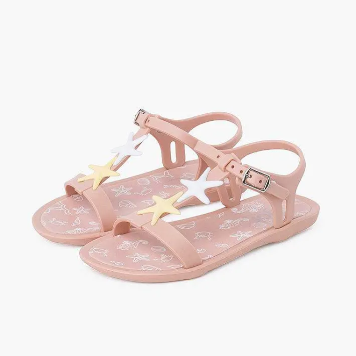 Pisamonas Jelly Sandals And Beachwear>Tricia Jelly Sandals With Stars In Dusty Colours
