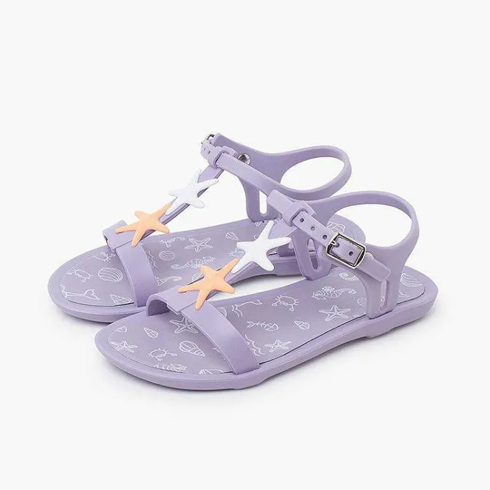 Pisamonas Jelly Sandals And Beachwear>Tricia Jelly Sandals With Stars In Dusty Colours