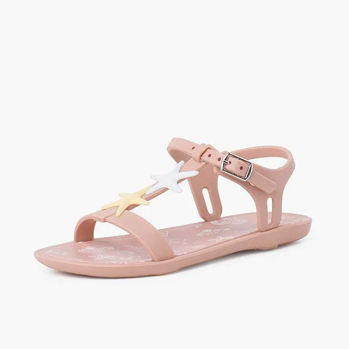 Pisamonas Jelly Sandals And Beachwear>Tricia Jelly Sandals With Stars In Dusty Colours