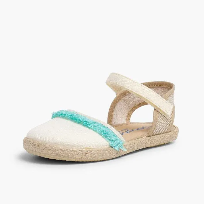Pisamonas Espadrilles>Valencia-Style Fringed Sandals With Loop Fasteners