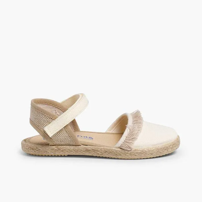 Pisamonas Espadrilles>Valencia-Style Fringed Sandals With Loop Fasteners