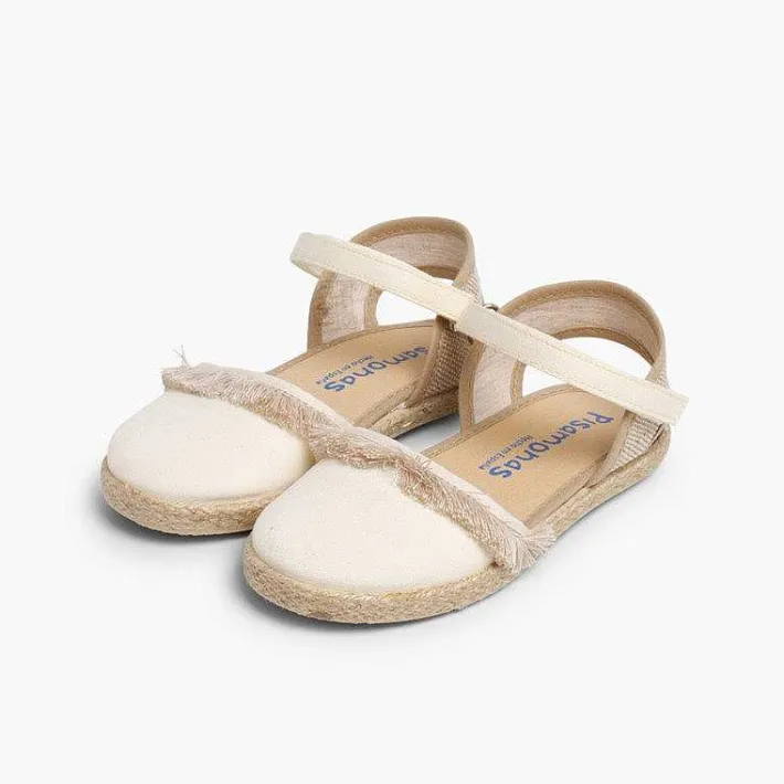 Pisamonas Espadrilles>Valencia-Style Fringed Sandals With Loop Fasteners