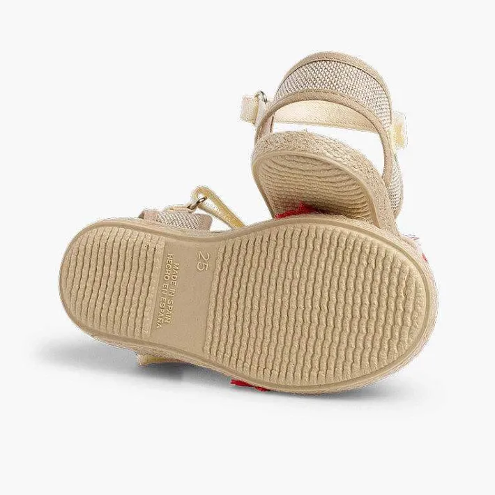 Pisamonas Espadrilles>Valencia-Style Fringed Sandals With Loop Fasteners