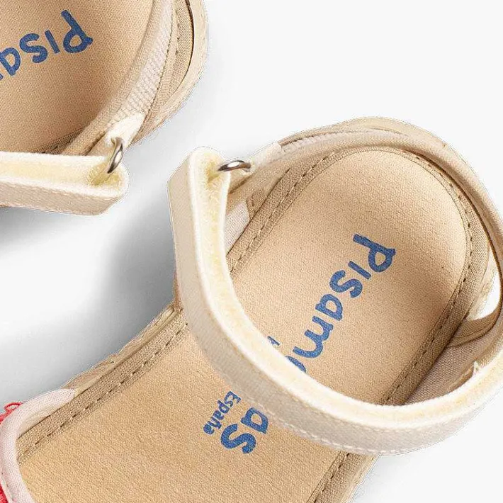 Pisamonas Espadrilles>Valencia-Style Fringed Sandals With Loop Fasteners