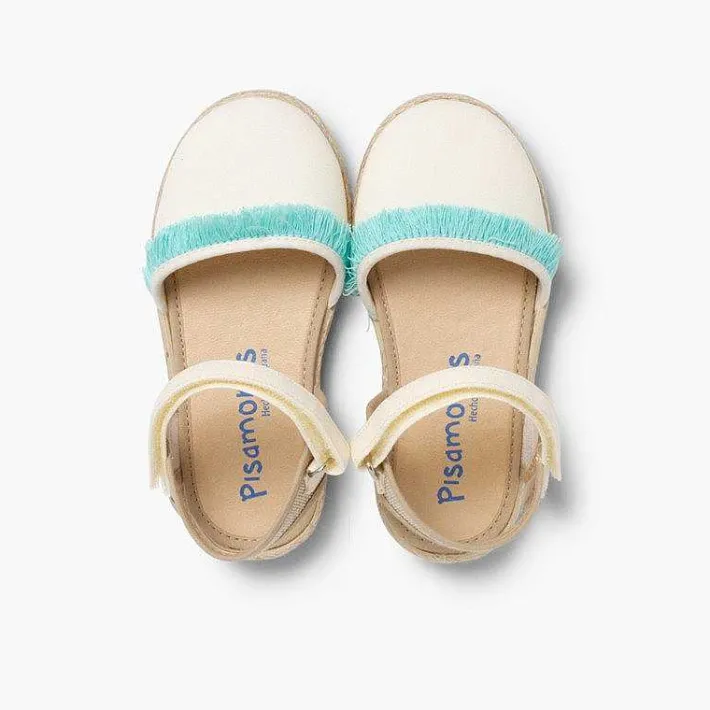 Pisamonas Espadrilles>Valencia-Style Fringed Sandals With Loop Fasteners