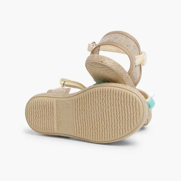 Pisamonas Espadrilles>Valencia-Style Fringed Sandals With Loop Fasteners