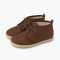 Pisamonas Boots>Vegan Leather Lace-Up Booties