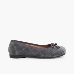 Pisamonas Ballet Pumps And Flats>Velvet Ballerina Pumps Padded