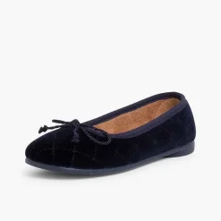 Pisamonas Ballet Pumps And Flats>Velvet Ballerina Pumps Padded