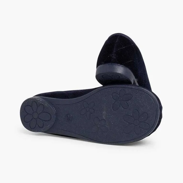 Pisamonas Ballet Pumps And Flats>Velvet Ballerina Pumps Padded