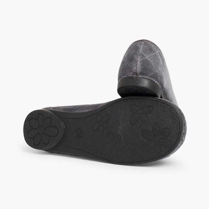 Pisamonas Ballet Pumps And Flats>Velvet Ballerina Pumps Padded