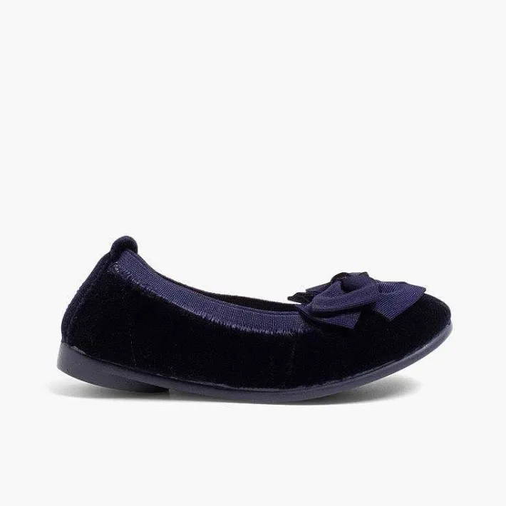 Pisamonas Ballet Pumps And Flats>Velvet Ballet Flats With Bow