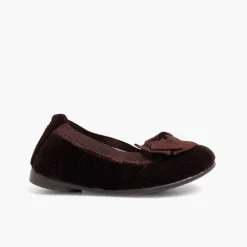 Pisamonas Ballet Pumps And Flats>Velvet Ballet Flats With Bow