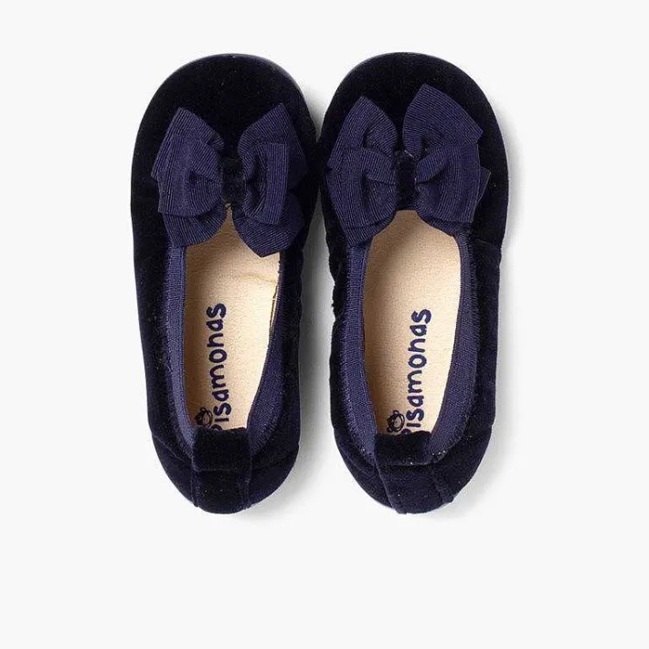 Pisamonas Ballet Pumps And Flats>Velvet Ballet Flats With Bow