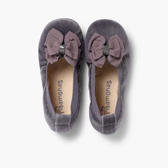 Pisamonas Ballet Pumps And Flats>Velvet Ballet Flats With Bow