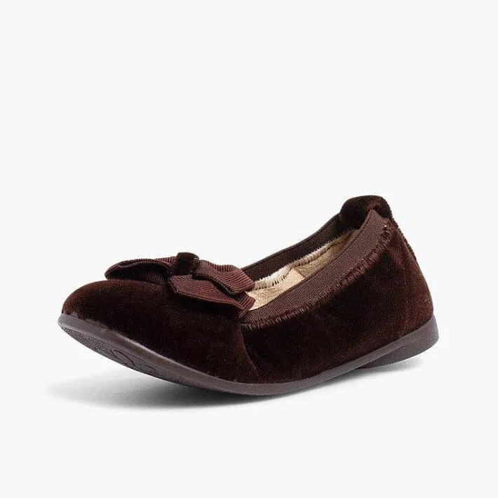 Pisamonas Ballet Pumps And Flats>Velvet Ballet Flats With Bow