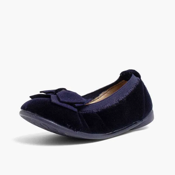 Pisamonas Ballet Pumps And Flats>Velvet Ballet Flats With Bow