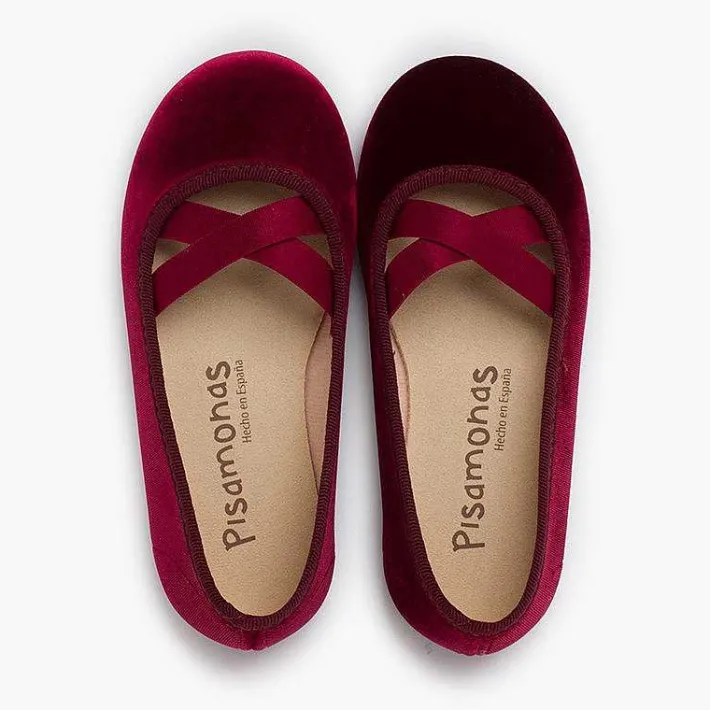 Pisamonas Ballet Pumps And Flats>Velvet Ballet-Style Flats