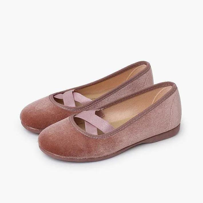 Pisamonas Ballet Pumps And Flats>Velvet Ballet-Style Flats