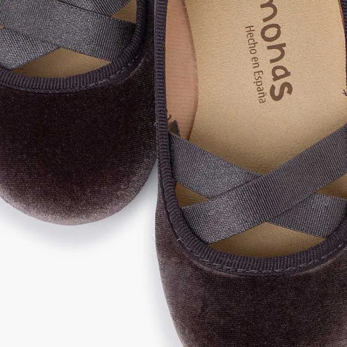 Pisamonas Ballet Pumps And Flats>Velvet Ballet-Style Flats