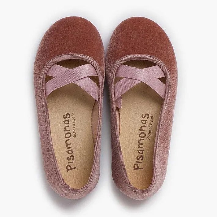 Pisamonas Ballet Pumps And Flats>Velvet Ballet-Style Flats