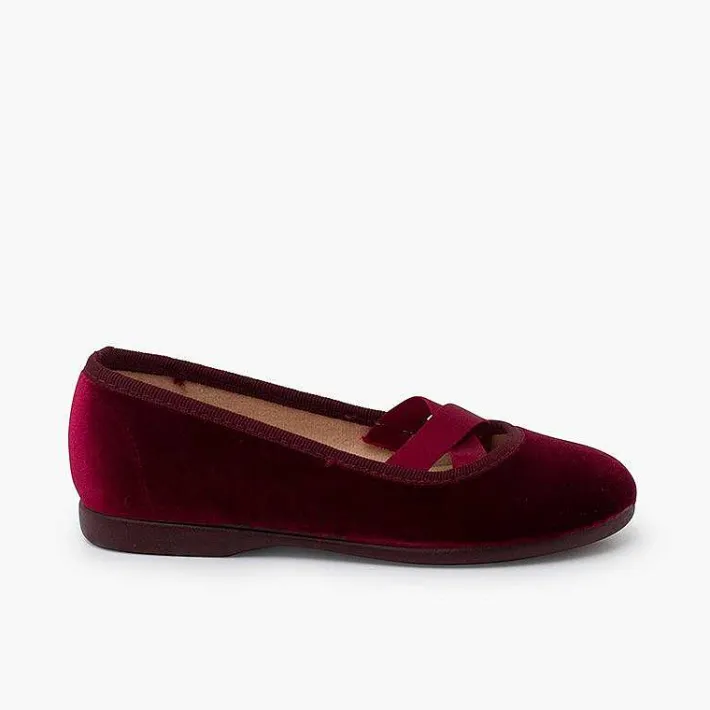Pisamonas Ballet Pumps And Flats>Velvet Ballet-Style Flats