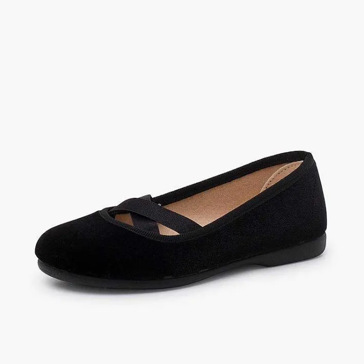 Pisamonas Ballet Pumps And Flats>Velvet Ballet-Style Flats
