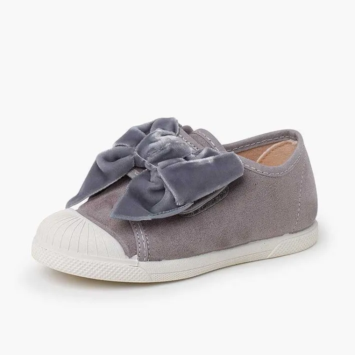 Pisamonas Trainers>Velvet Bow Trainers