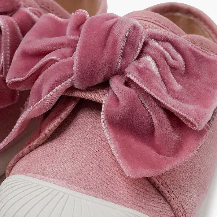 Pisamonas Trainers>Velvet Bow Trainers