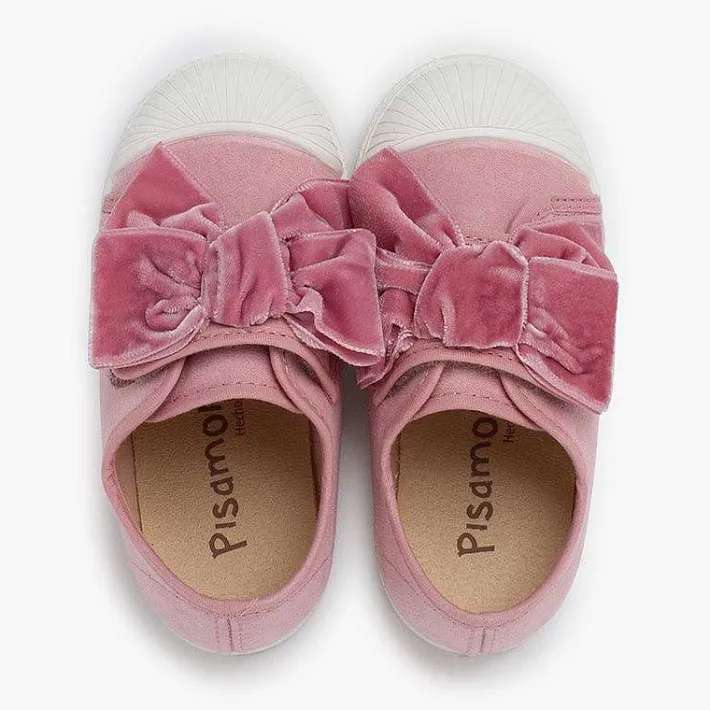 Pisamonas Trainers>Velvet Bow Trainers