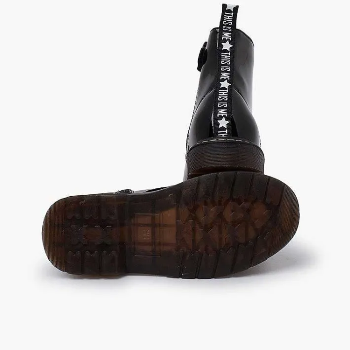 Pisamonas Boots>Velvet Laced Boots Type Patent Leather Garvalin