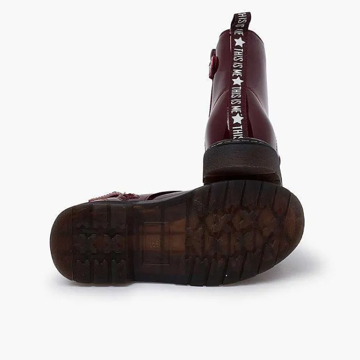 Pisamonas Boots>Velvet Laced Boots Type Patent Leather Garvalin