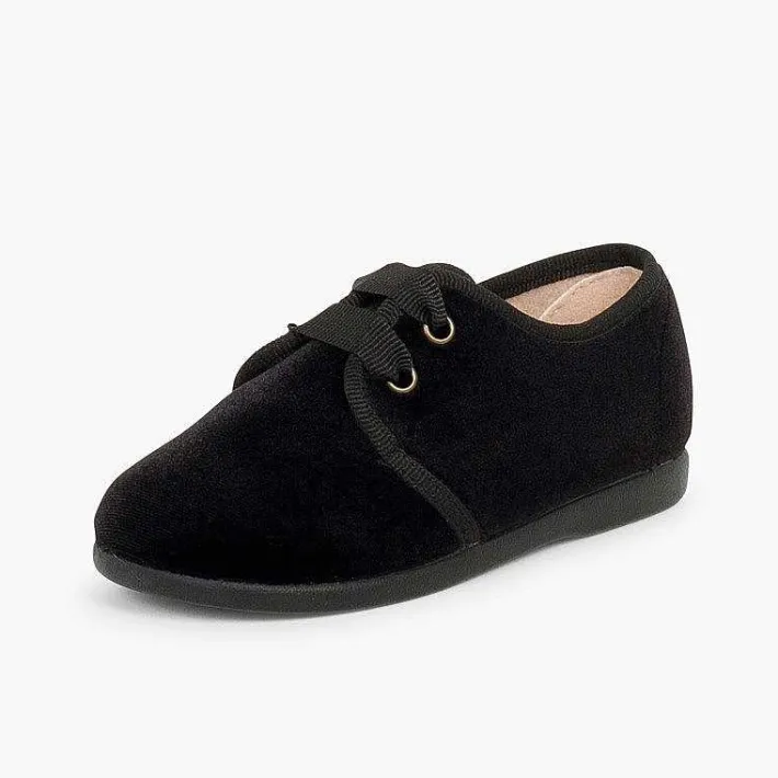 Pisamonas Brogues And Bluchers>Velvet Lace-Up Shoes