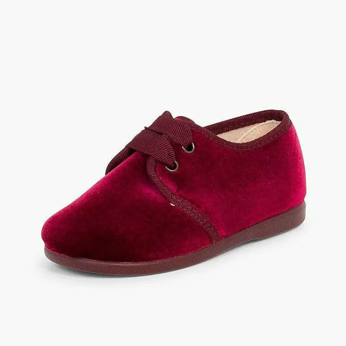 Pisamonas Brogues And Bluchers>Velvet Lace-Up Shoes