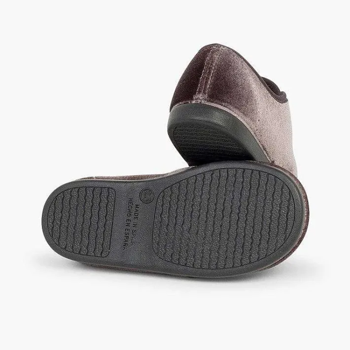 Pisamonas Brogues And Bluchers>Velvet Lace-Up Shoes